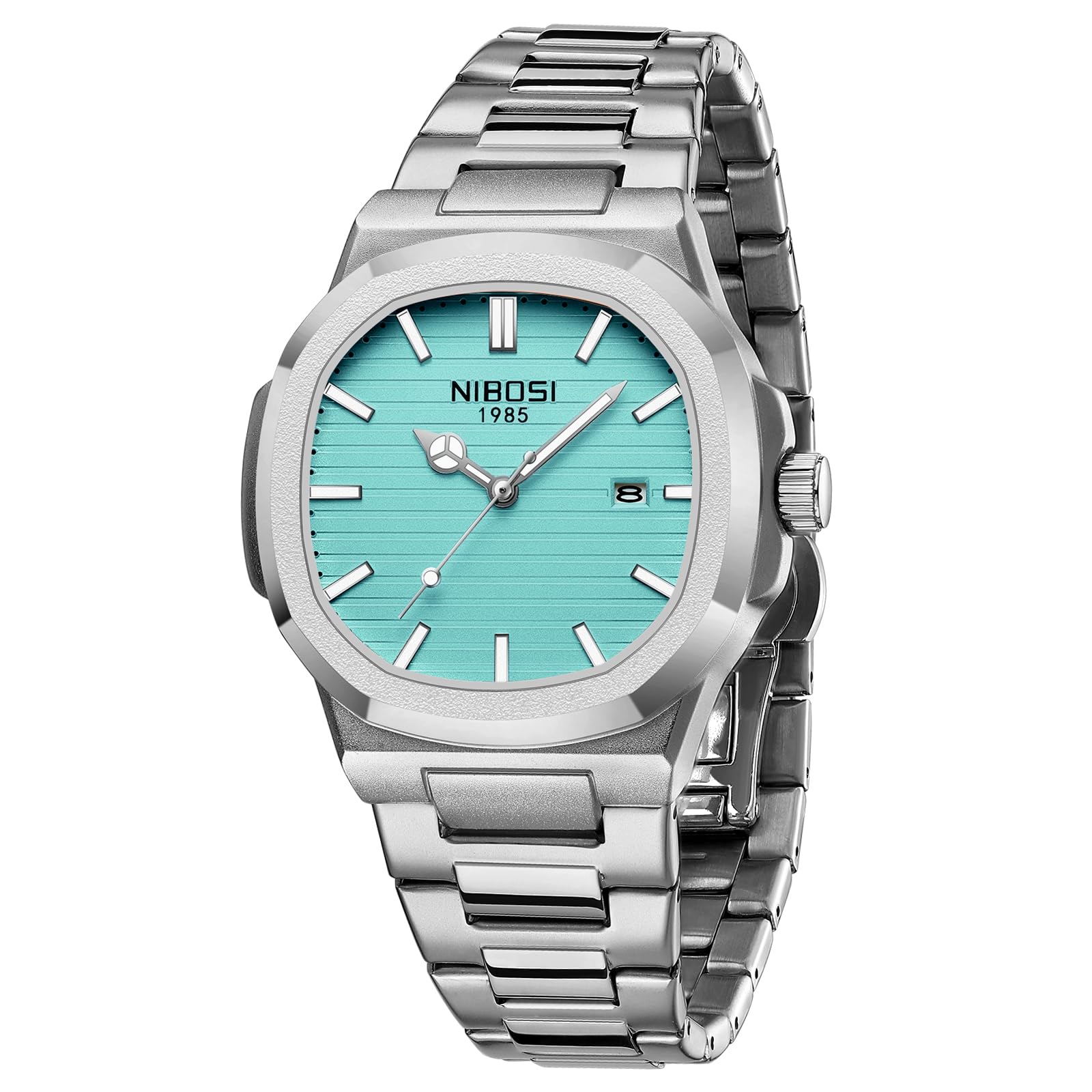 NIBOSI Men Watches Analog Quartz Stainless